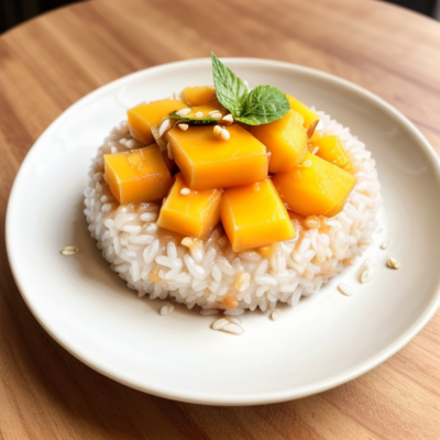 Mango Sticky Rice - A Delightful Vegan Dessert Inspired by Thai Cuisine