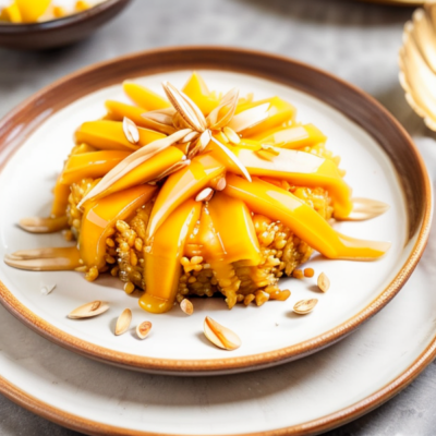 Mango Sticky Rice - A Sweet and Savory Thai Inspired Vegan Dessert