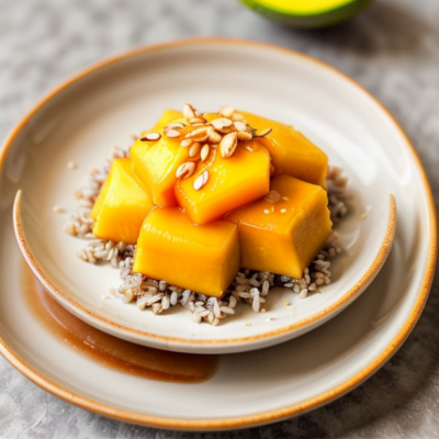 Mango Sticky Rice - A Vegan Thai Inspired Dessert (Easy, Budget-Friendly, Gluten-free, Kid-friendly)