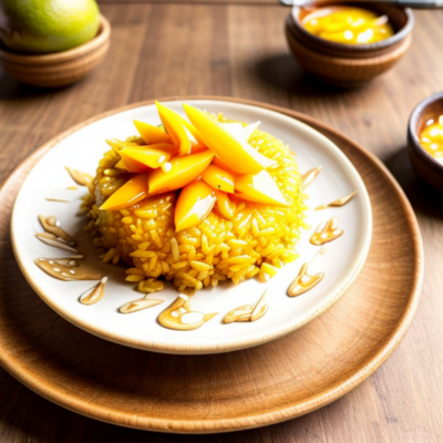 Mango Sticky Rice - A Vibrant Thai Inspired Vegan Dessert