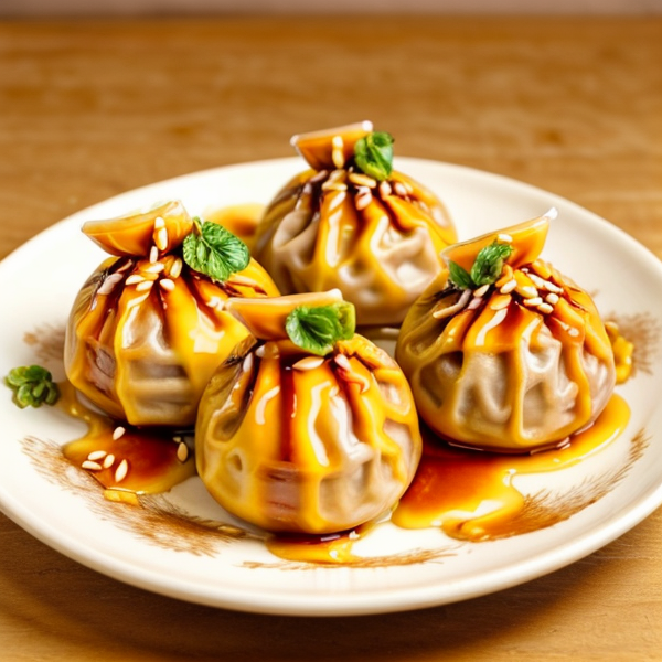 Mango Sticky Rice Dumplings (Mai Tai Tod) – A Thai Inspired Vegan Dessert