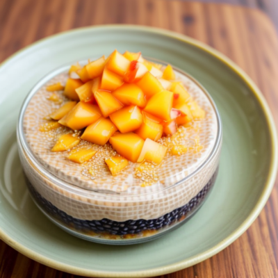 Mango Tamarind Chia Pudding Parfait - A Delightful Vegan Treat Inspired by Thai Cuisine!