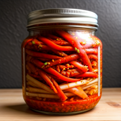 Quick & Easy Fermented Vegan Kimchi - Gluten Free, Raw, Whole Foods Plant-Based, High in Fiber, Seasonal (Spring)