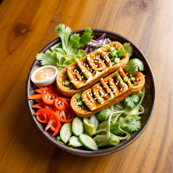 Spicy Tofu Banh Mi Bowls – Kid Friendly, Gluten Free, High Fiber, Raw, Vegan, Whole Foods Plant Based