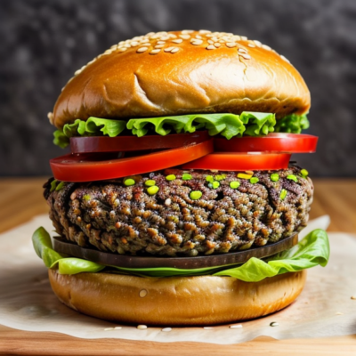 Ultimate 53-Inspired Vegan Burger Recipe - Gluten-Free, Grain-Free, High-Protein, Kid-Friendly, Oil-Free, Quick & Easy, Raw, Seasonal, Soy-Free, Superfoods, Whole Foods Plant-Based