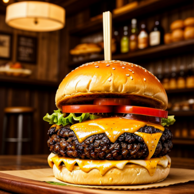 Worldly Adventure Burger - A Global Culinary Journey in Every Bite!