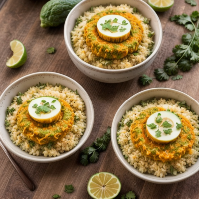 Zesty Brazilian Cauliflower Rice Bowls - Gluten-free, Vegan, Whole Foods Plant-based, Raw, Zero Waste, Kid-friendly