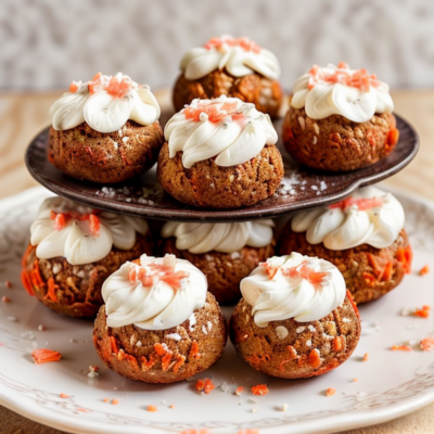 Zesty Carrot Cake Truffles with Cream Cheese Frosting