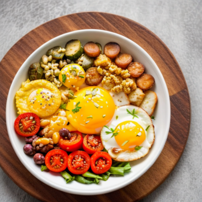45 Inspired Vegetarian Breakfast Bowl (Budget-Friendly, High-Fiber, Kid-Friendly)