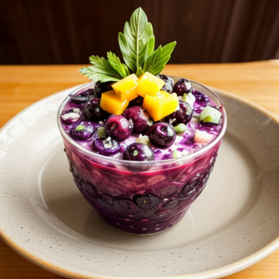 Acai Berry Ceviche - A Delicious Vegetarian Drink from Brazil!