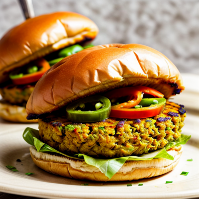 African Pea & Sweet Potato Burgers - A Spicy Twist on Tradition!
