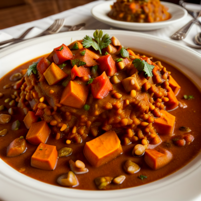 African Peanut Stew with Sweet Potatoes and Tomatoes (Gluten-Free, Kid-Friendly, High-Fiber)