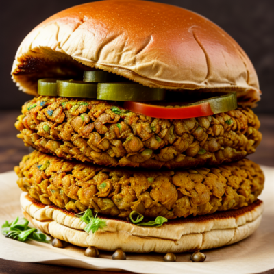 Authentic Ethiopian Spiced Chickpea and Lentil Burgers (Fasika)