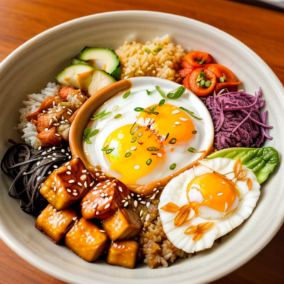 Buddha's Fusion Bowl - A Delicious and Healthy Vegetarian Breakfast Inspired by Japanese Cuisine!