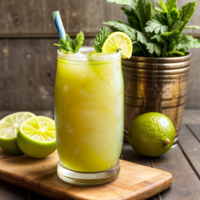 Caribbean Limeade - A Refreshing Vegetarian Drink Recipe Inspired by Tropical Island Cuisine
