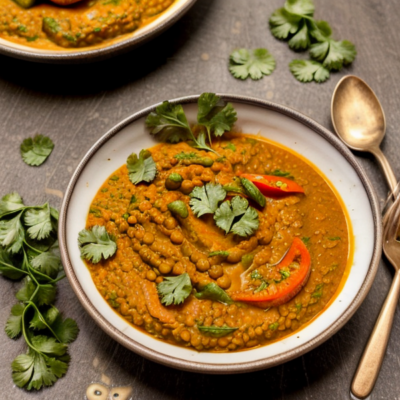 Coconut Curry Lentil Bowls - A Flavorful and Satisfying Vegetarian Meal Inspired by Indian Cuisine