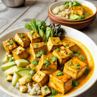 Coconut Curry Tofu Bowls - Gluten-free, High-protein, Low-carb, Kid-friendly!