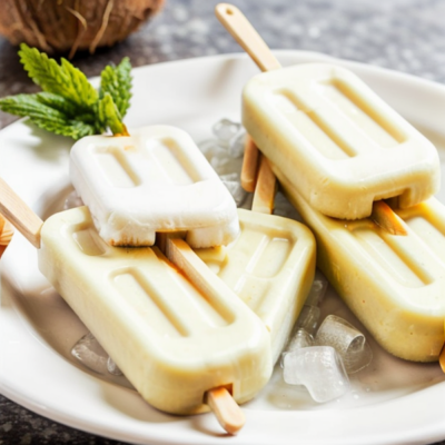 Coconut Water Kefir Popsicles - A Delightful and Refreshing Dessert Inspired by Caribbean Cuisine