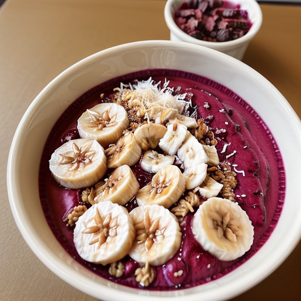 Creamy Acai Bowl with Coconut Water and Banana (Easy, Vegetarian, Gluten-free)