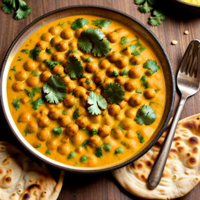 Creamy Chickpea Curry with Coconut Milk and Spices (Adapted from Indian Street Food)