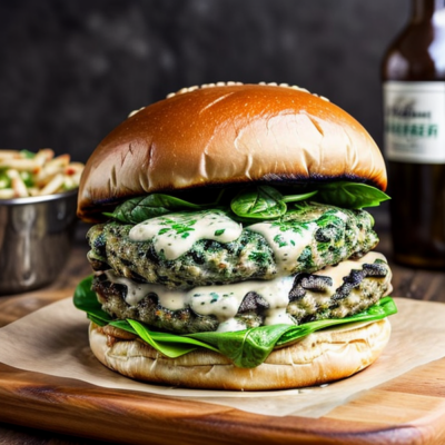 Creamy Mushroom & Spinach Burgers (Inspired by Indian Street Food)