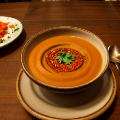 Exotic Moroccan Spiced Carrot Soup (Vegan, Gluten-Free, Low-Calorie)