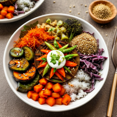 Exotic Spice Island Veggie Bowl - A Budget-Friendly, Gluten-free, High-protein Meal Inspired by Indonesian Cuisine