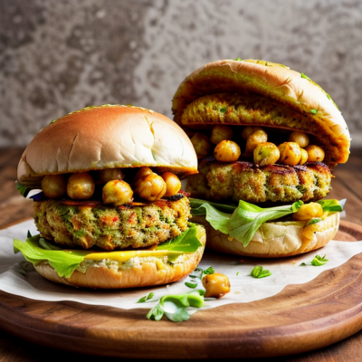 Indian Spiced Chickpea and Potato Burgers