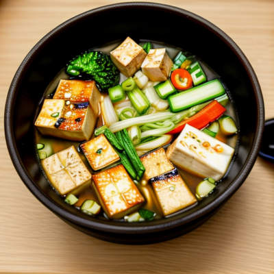 Japanese Miso Soup with Tofu and Veggies (One-Pot Meal)