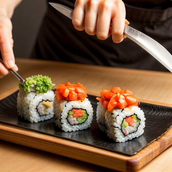 Knife Skills for Crafting Vegan Sushi Rolls