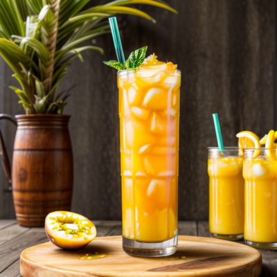 Mango Passion Fruit Lemonade - A Tropical Twist on Traditional Lemonade!