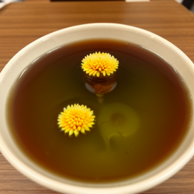 Refreshing Chrysanthemum Detox Tea (冰花核桃避暑茶)