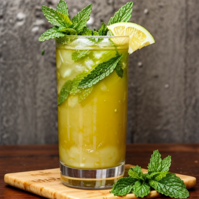 Refreshing Coconut Water Mint Mocktail