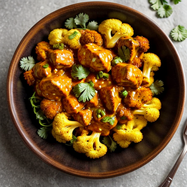 Savory Indian Cauliflower Bowls – A Delightful Blend of Textures and Flavors