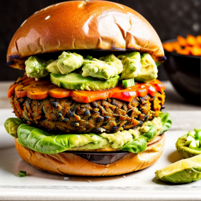Spicy Black Bean and Sweet Potato Burgers (with Avocado!)