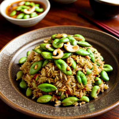Spicy Cashew Edamame Fried Rice - A Delicious Twist on Chinese Cuisine!