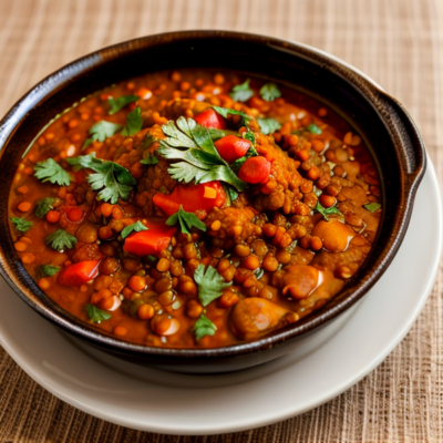 Spicy Moroccan Lentil Stew (Gluten-Free, High-Protein, Kid-Friendly)