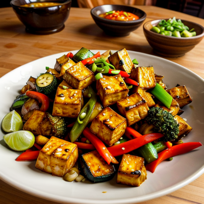 Spicy Thai Tofu and Veggie Stir Fry