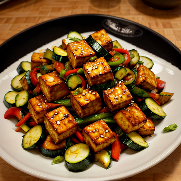 Spicy Tofu and Zucchini Stir Fry – A Delightful Twist on Indian Cuisine!