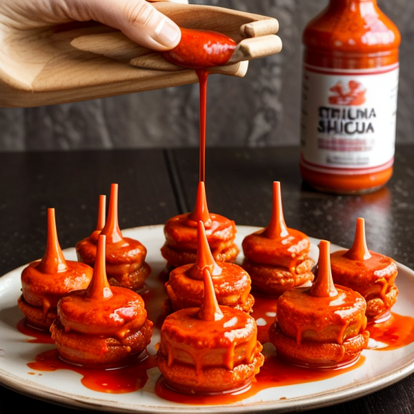 Spicy Vegan Sriracha Drizzles for Heat and Color