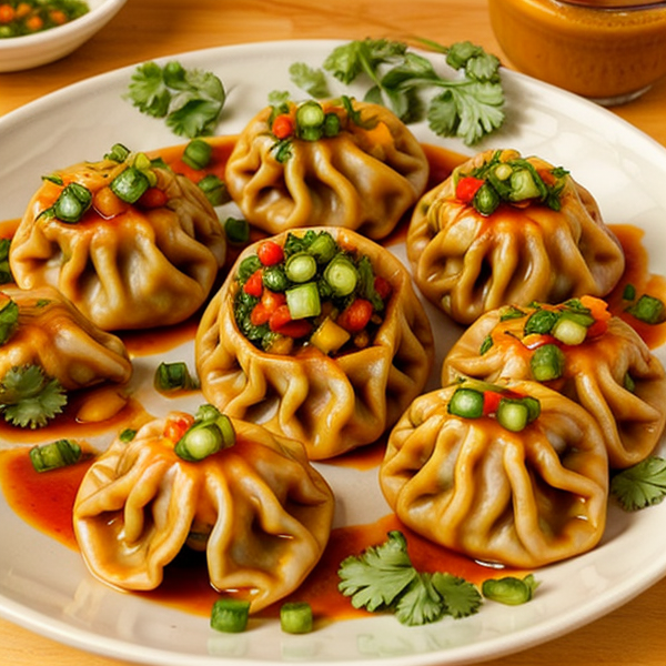 Spicy Vegetable Dumplings with Mango Salsa – A Fusion of Indian and Mexican Cuisines