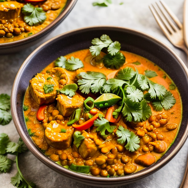 Thai Curry Lentil Bowls – A Budget-Friendly, Gluten-Free, High-Protein, Kid-Friendly, Low-Carb Meal Inspired by Traditional Thai Cuisine!