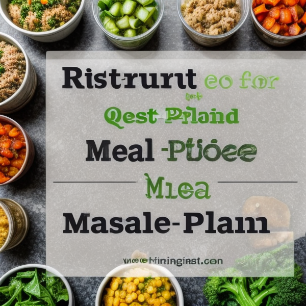 Tips for Plant-Based Meal Prepping and Planning