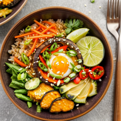 Vegetarian Buddha Bowls Inspired by Thai Cuisine (Easy, Gluten-free, Whole-Foods)