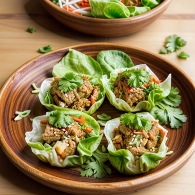 Vietnamese Tofu Lettuce Cups - A Delicious and Healthy Meal Inspired by Southeast Asian Cuisine!