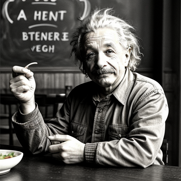 Was Einstein a vegan?
