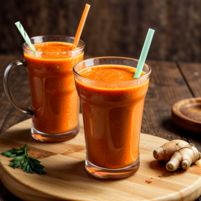 Zesty Carrot Ginger Smoothie (Cold)