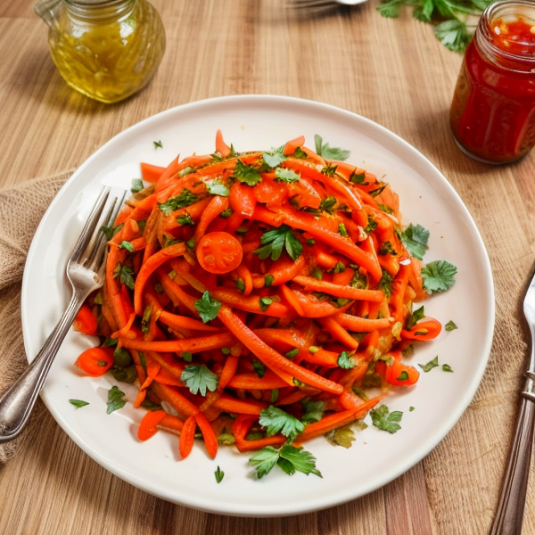 Zesty Moroccan Carrot Salad – A Spicy Twist on a Classic Dish!