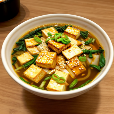 Zesty Sesame Tofu Soup (V, GF)