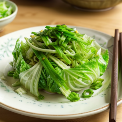 Chinese Chive Cabbage Salad Recipe Inspired by Traditional Chinese Cuisine